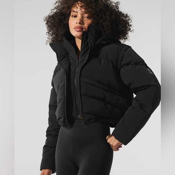 ALO Yoga Jackets & Blazers - Alo Yoga Glacier Puffer Jacket Coat Black Size Medium
